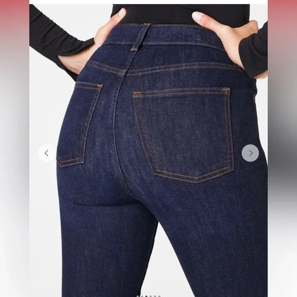 Spanx SPANXsculpt ReDefine High Rise Flare Jeans Dark Indigo Women’s Size 20 - Picture 3 of 11